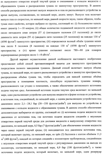 Устройство, системы и способы противопожарной защиты для воздействия на пожар посредством тумана (патент 2476252)