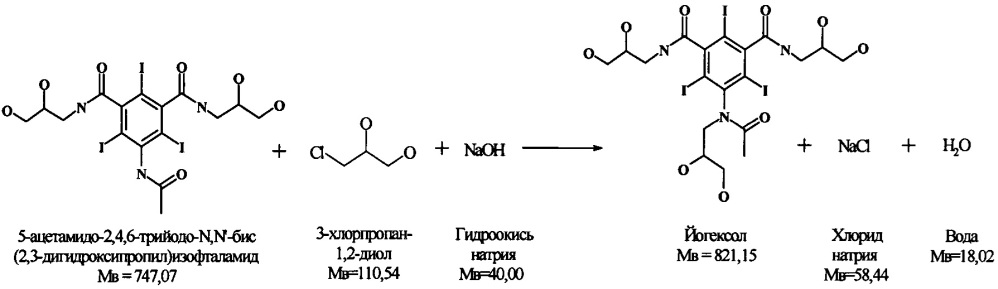 Способ получения фармацевтической субстанции на основе йогексола (патент 2655619)