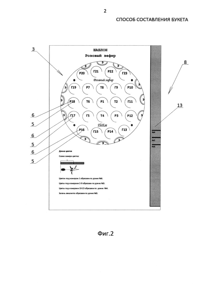 Способ составления букета (патент 2642873)