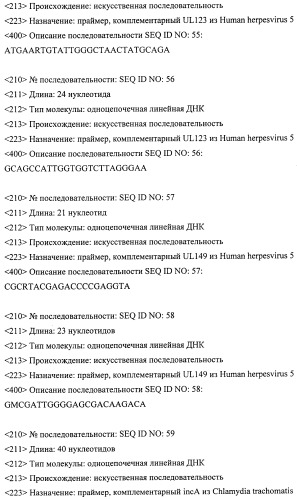 Дифференцирующий и специфический олигонуклеотиды для идентификации последовательностей днк инфекционных агентов в биологических материалах, способ видовой идентификации инфекционных агентов, биочип и набор для осуществления этого способа (патент 2348695)