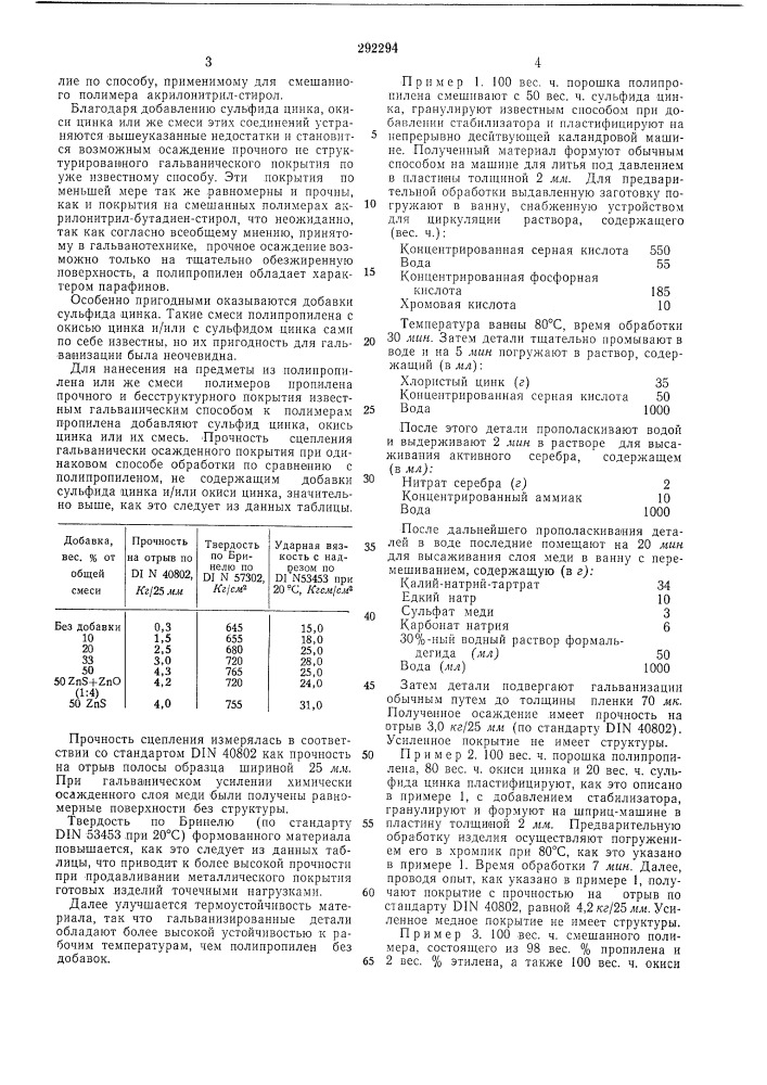 Патент ссср  292294 (патент 292294)