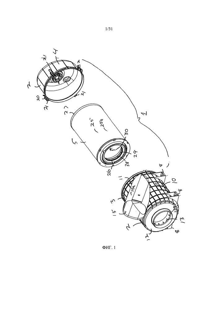 Фильтрующий патрон (варианты) и узел воздушного фильтра (варианты) (патент 2666421)