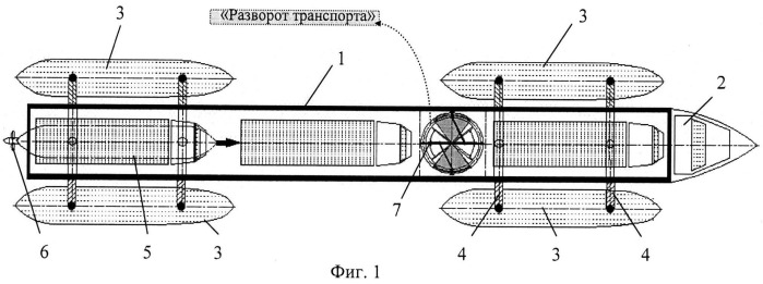 Способ формирования надводного транспорта для перевозки грузов (вариант русской логики - версия 6) (патент 2529716)