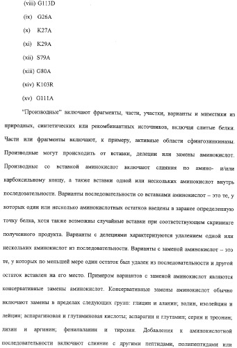 Сфингозинкиназа (варианты), нуклеиновая кислота, ее кодирующая (варианты), и их применение (патент 2326945)