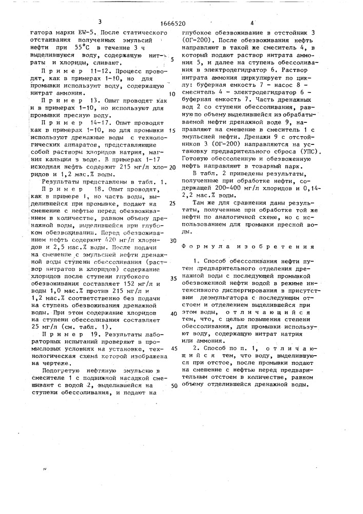 Способ обессоливания нефти (патент 1666520)