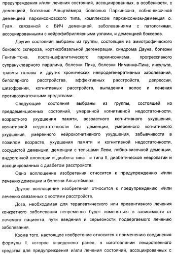 Новые пиримидиновые производные и их применение в терапии, а также применение пиримидиновых производных в изготовлении лекарственного средства для предупреждения и/или лечения болезни альцгеймера (патент 2433128)