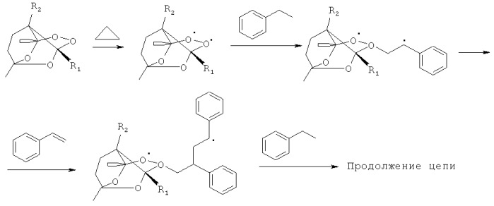 Трициклические органические монопероксиды и способ их получения (патент 2466133)