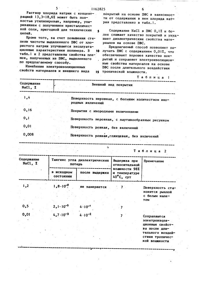 Способ выделения полифениленсульфида из реакционной массы (патент 1162825)