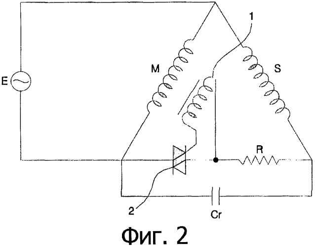 Однофазный индукционный электродвигатель (патент 2313892)