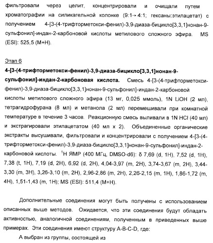 Сульфонил-замещенные бициклические соединения в качестве модуляторов ppar (патент 2384576)