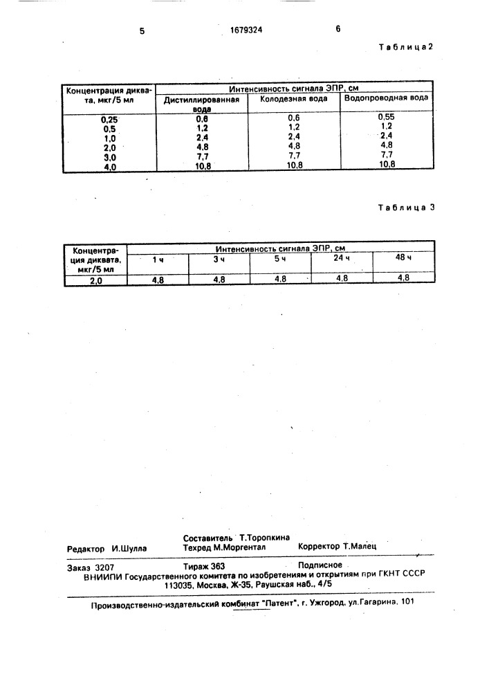 Способ определения диквата (патент 1679324)