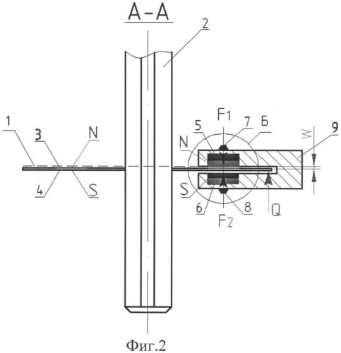Отжимная магнитная направляющая круглой пилы (патент 2397861)
