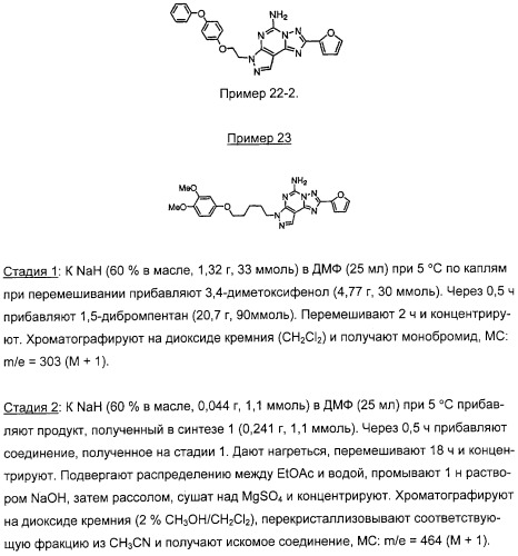 Производные 5-амино-пиразоло-[4,3-е]-1,2,4-триазоло[1,5-с]пиримидина, фармацевтическая композиция на их основе, применение и способы получения промежуточных соединений (патент 2315053)