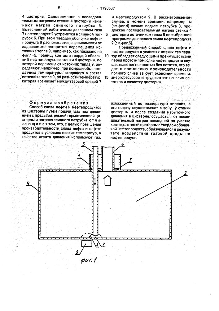 Способ слива нефти и нефтепродуктов из цистерны (патент 1790537)