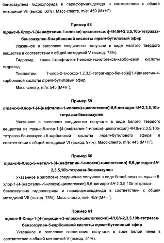 Арилциклогексилэфиры дигидротетраазабензоазуленов для применения в качестве антагонистов рецептора вазопрессина v1a (патент 2507205)
