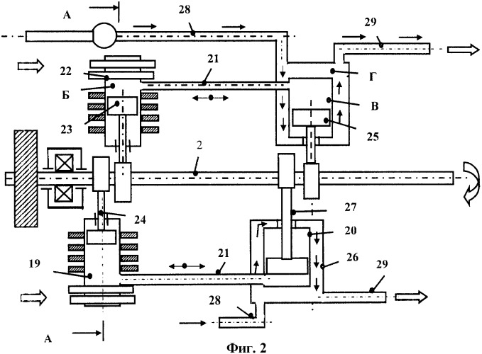 Комбинированный атомный авиационный двигатель (патент 2389886)