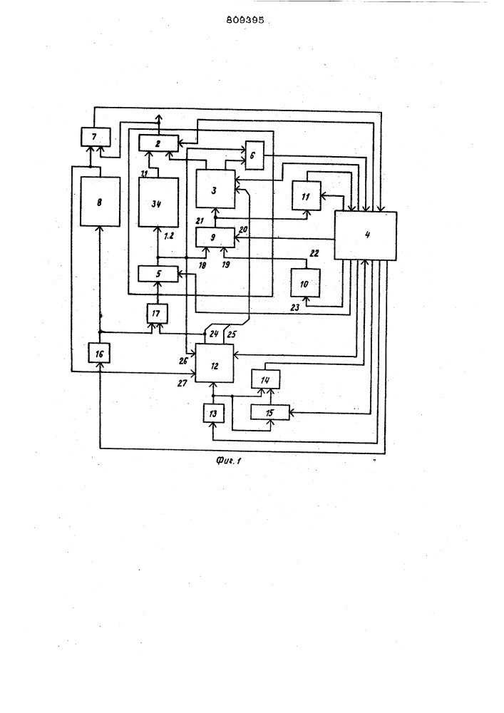 Устройство для контроля памяти (патент 809395)