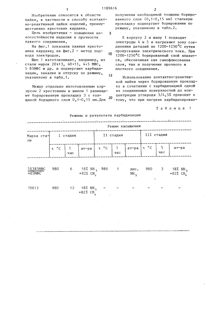 Способ контактно-реактивной пайки изделий (патент 1189616)