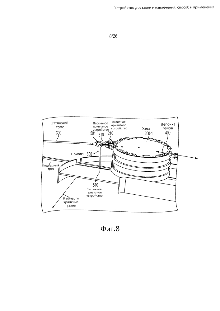 Устройство доставки и извлечения, способ и применения (патент 2628418)