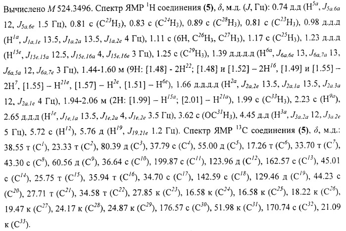 Противоопухолевое средство тритерпеновой природы (патент 2393165)