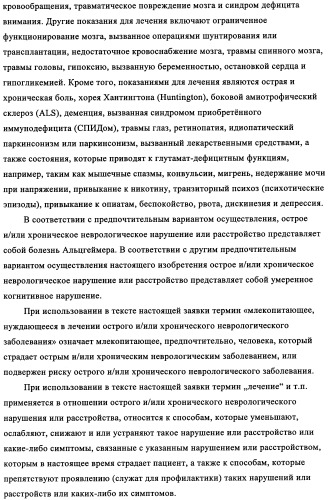 Комбинация антагониста рецептора mglur2 и ингибитора фермента ache для лечения острых и/или хронических неврологических заболеваний (патент 2357734)