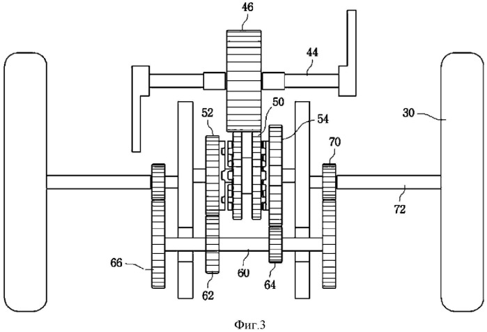 Самокат с педальным приводом (патент 2529587)