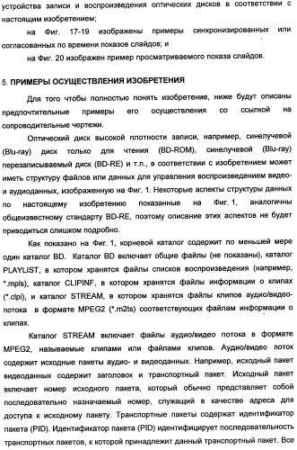 Носитель записи со структурой данных для управления воспроизведением записанных на нем показов слайдов и способы и устройства записи и воспроизведения (патент 2335810)