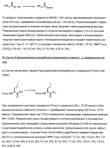 Новые пептиды как ингибиторы ns3-серинпротеазы вируса гепатита с (патент 2355700)