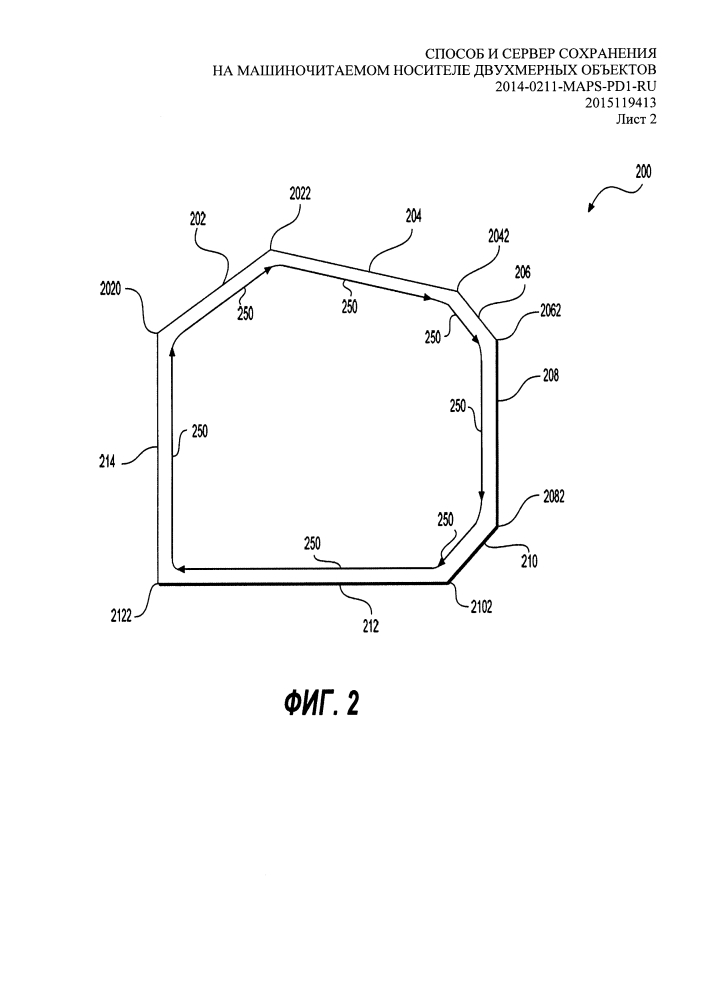 Способ и сервер сохранения на машиночитаемом носителе двухмерных объектов (патент 2613020)