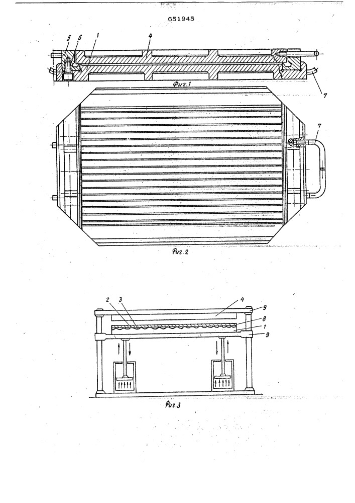 Пресс-форма для изготовления изделий из шпона (патент 651945)