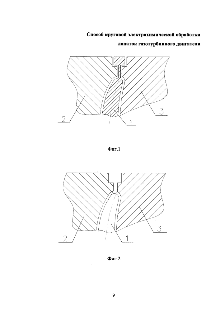 Способ круговой электрохимической обработки компрессорных лопаток газотурбинного двигателя (патент 2623938)