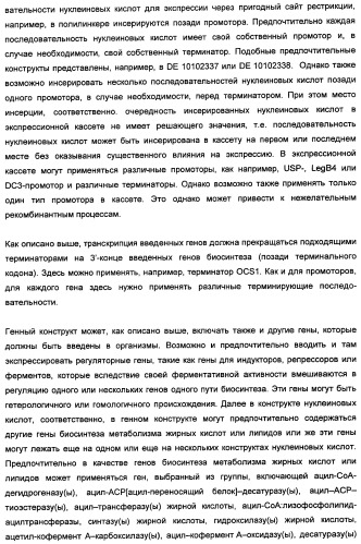 Способ получения полиненасыщенных кислот жирного ряда в трансгенных организмах (патент 2447147)