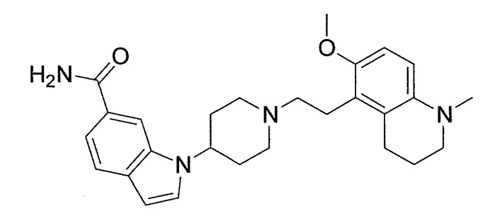 Производное индола, содержащее пиперидиновый цикл (патент 2332413)