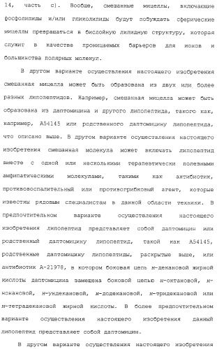 Способ очистки липопептида (варианты), антибиотическая композиция на основе очищенного липопептида (варианты) (патент 2311460)