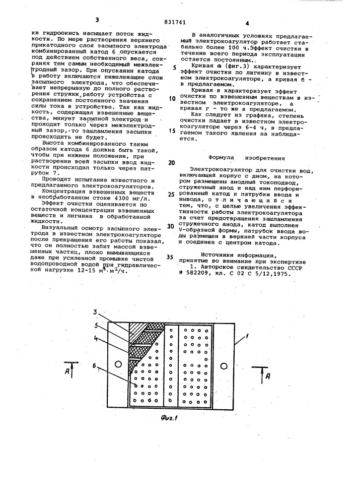 Электрокоагулятор (патент 831741)