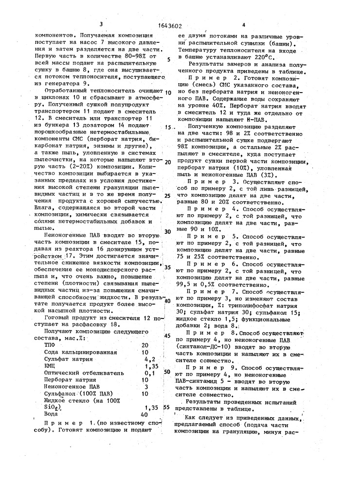 Способ получения синтетического моющего средства (патент 1643602)