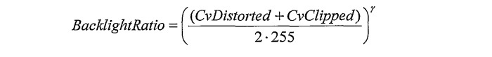 Способы для выбора уровня освещенности фоновой подсветки и настройки характеристик изображения (патент 2463673)