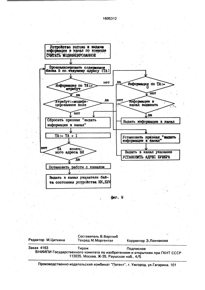Устройство для сопряжения канала ввода-вывода с абонентом (патент 1695312)
