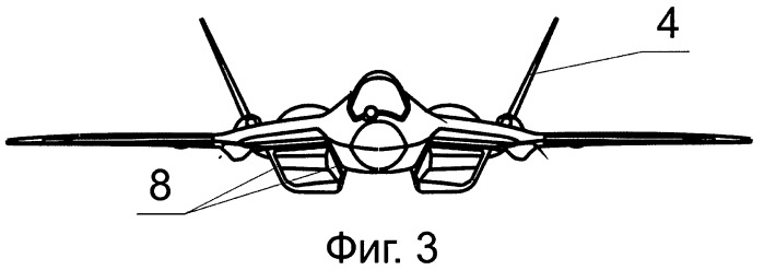 Многофункциональный самолет с пониженной радиолокационной заметностью (патент 2502643)