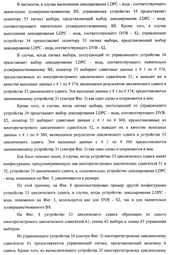 Устройство циклического сдвига, способ циклического сдвига, устройство декодирования ldpc-кода, телевизионный приемник и приемная система (патент 2480905)