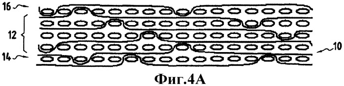 Волокнистая армирующая структура сложного атласного переплетения для изготовления детали из композитного материала (патент 2439222)