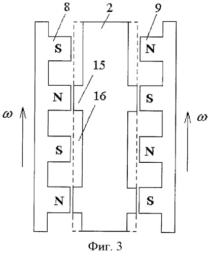 Двухроторный соленоидный ветрогенератор с зубцовым статором (патент 2442018)