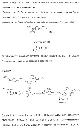 2-алкинил- и 2-алкенил-пиразол-[4,3-e]-1, 2, 4-триазоло-[1,5-c]-пиримидиновые антагонисты a2a рецептора аденозина (патент 2373210)