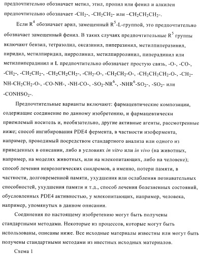 Ингибиторы фосфодиэстеразы 4, включающие n-замещенные аналоги анилина и дифениламина (патент 2368604)