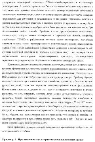 Бесконтактные способы обнаружения молекулярных колоний, наборы реагентов и устройство для их осуществления (патент 2394915)