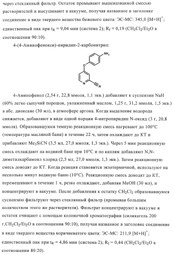 Производные диарилмочевины, применяемые для лечения зависимых от протеинкиназ болезней (патент 2369605)