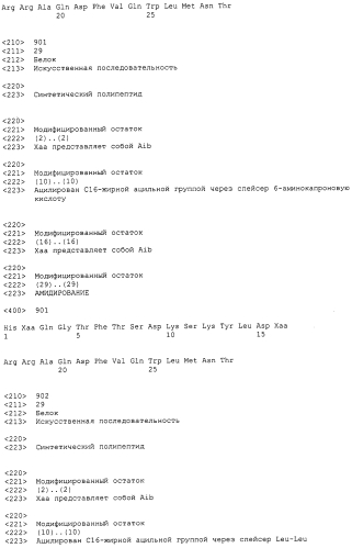 Основанные на амидах пролекарства пептидов глюкагонового надсемейства (патент 2550696)