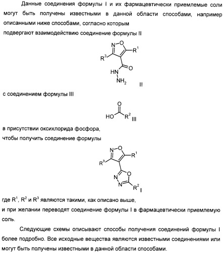 Производные арил-изоксазоло-4-ил-оксадиазола (патент 2426731)