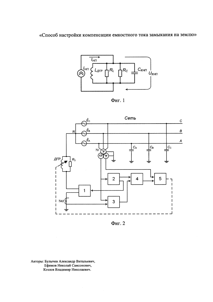 Способ настройки компенсации емкостного тока замыкания на землю (патент 2646221)