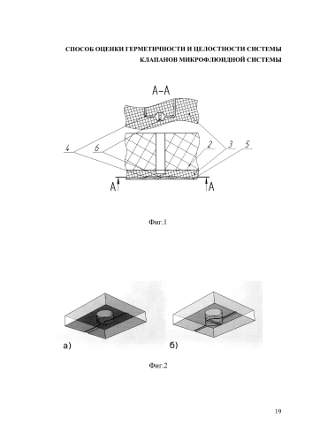 Способ оценки герметичности и целостности системы клапанов микрофлюидной системы (патент 2585804)
